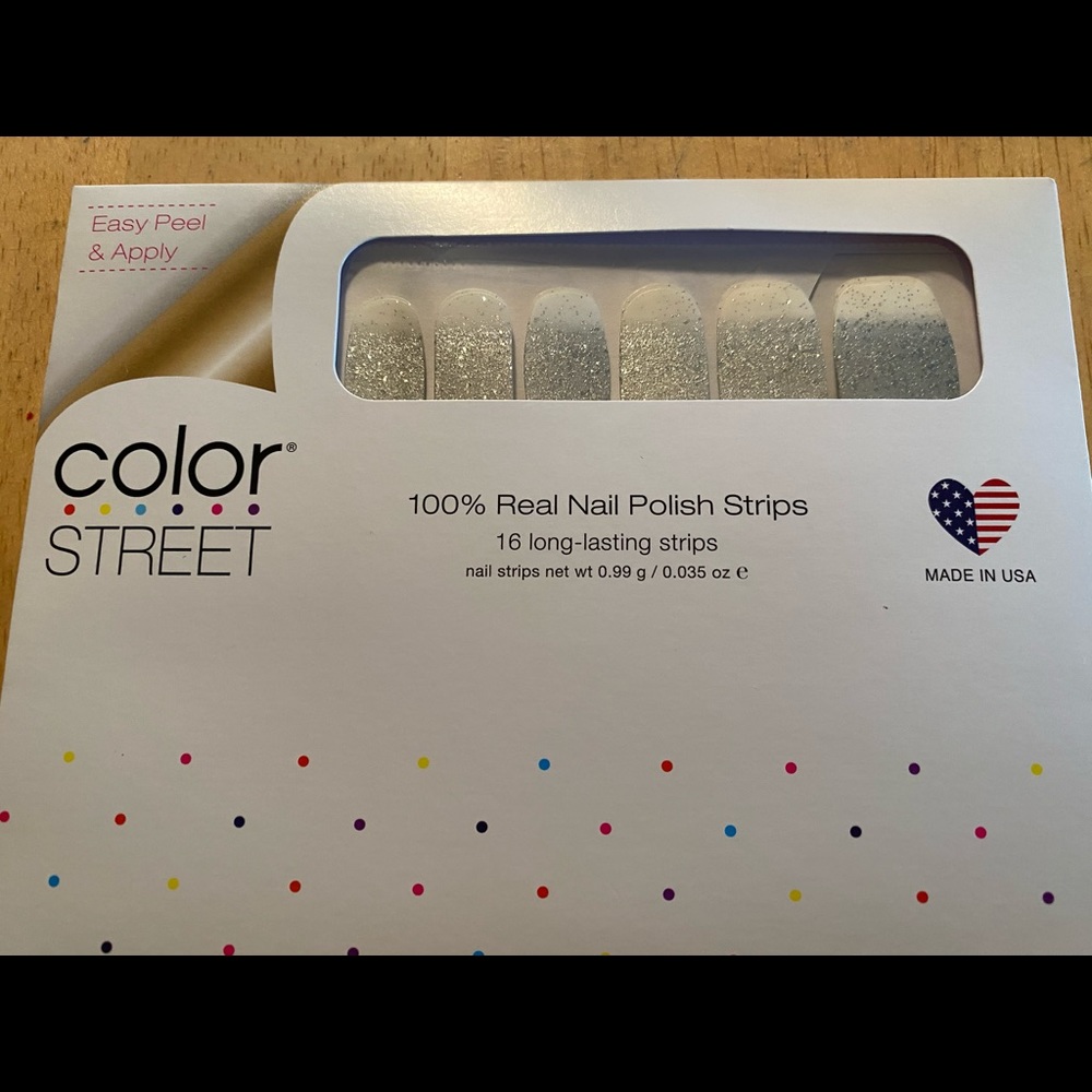 Dripping in diamonds color street nails